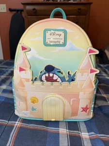 Loungefly Lilo & Stitch Sandcastle Beach Surprise Stitch Mini Backpack - Picture 1 of 15
