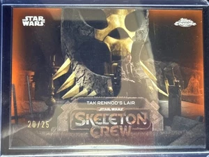 2025 Topps Chrome Star Wars Skeleton Crew Tak Rennod’s Lair Orange /25 #SC-15 - Picture 1 of 2