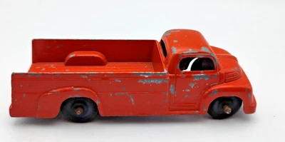Camión de reparto Ford vintage años 40 Tootsie Toy 4" naranja platón largo Foto 1 de 4