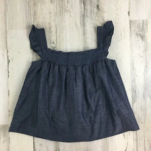 Janie and Jack Sz 7 Blue Smocked Shirt Top Girls NWT - Picture 1 of 16