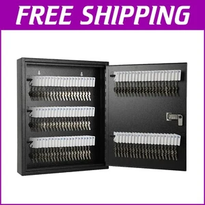 100 Keys Wall Mount Organizer - Durable Alloy Steel Lock Box for Home & Office - Picture 1 of 9