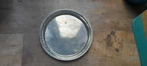 Antique Sterling Silver Salver Tray, Made In Russian Empire 1830, Hallmarked.