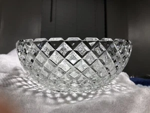 Vintage Anchor Hocking Waterford Waffle Bowl - 8 1/4" x 3 1/4" - Picture 1 of 9