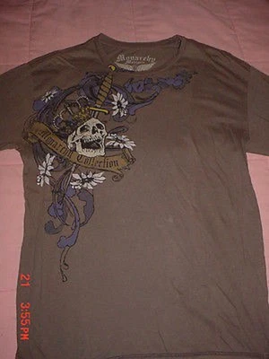 Camiseta para hombre Monarchy Graphic Tattoo-M Foto 1 de 2