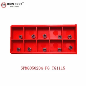 10P SPMG050204-PG TG1115 CNC Lathe Tool Indexable U Drill Carbide Insert For SP - Picture 1 of 6