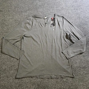 Under Armour Top Women 2XL Gray Long Sleeve Base Layer Stretch Performance Casua - Picture 1 of 12