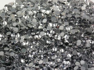 STRASS MC+ Stone Collection 100pz SS6 2mm Cristallo trasparente hotfix bianco - Immagine 1 di 3