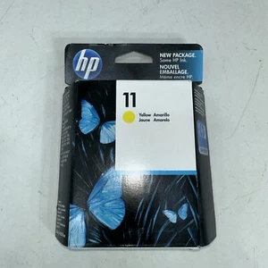 New - HP 11 Yellow Ink Cartridge - C4838A - Expired 10/2012 - Sealed - Picture 1 of 8