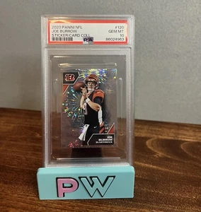 2020 Panini NFL #120 Joe Burrow Sticker PSA 10 Cincinnati Bengals Rookie Gem MT - Picture 1 of 7