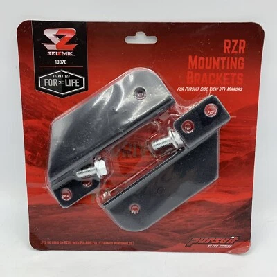 Seizmik 18070 Pursuit Elite Side Mirror RZR Mount Bracket Kit SEALED NEW - Image 1 of 4