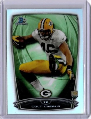 Colt Lyerla 2014 Bowman Chrome Refractor #217 Rookie RC Green Bay Packers - Image 1 of 2