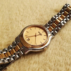 Reloj Gucci 8000M Chapado en Oro 18K Hombre/Mujer (a217) - Imagen 1 de 8