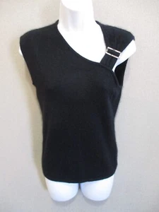Yarns by Mod-O-Doc 70% Angora Sleeveless Top Size Medium Asymmetrical - Picture 1 of 4