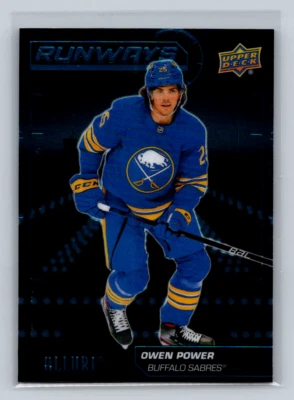 2022-23 Upper Deck Allure #RW-5 Owen Power -Runways-Sabres - Image 1 of 2