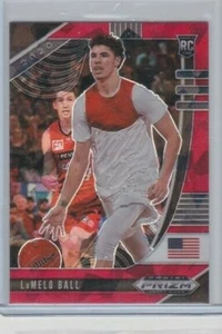 LaMELO BALL '20-21 PANINI PRIZM DRAFT PICKS RED ICE ROOKIE 2-CARD LOT-SEND OFFER - Picture 1 of 12