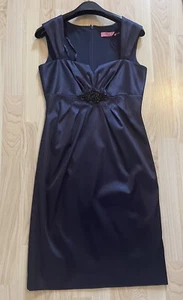 Midnight Blue Eliza J New York Dress. Size 10 Evening Prom. RRP £150 Worn once. - Picture 1 of 9