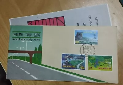 Malaysia 1983 East West Highway Lebuhraya Timur Barat 3v Stamp FDC With Brochure - Image 1 of 4