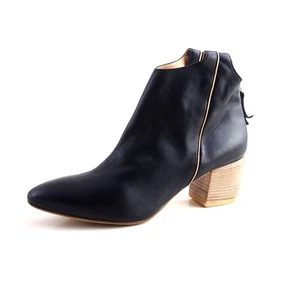 Vic Matie Ankle Boots Black Leather Womens Shoe Size US 11 EU 41 - Picture 1 of 8