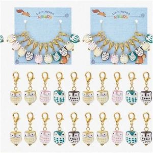 OwlCraft StitchLocks - 20 pz marcatori punti gufo porcellana con aragosta rimovibile - Foto 1 di 7