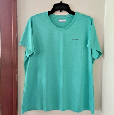 Blusa Omni-Wick Columbia Feminina Verde Omni-Wick Tamanho 1X - Imagem 1 de 4
