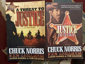 Western Books PB The Justice Riders Books by Chuck Norris - Picture 1 of 6