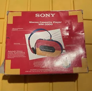 Reproductor de casete Sony Walkman WM 3300 mi primer Walkman nuevo en caja nunca usado de colección - Imagen 1 de 4