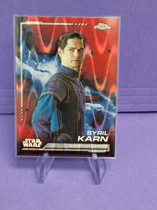 2024 Topps Star Wars Chrome Red Wave #12 Syril Karn - Picture 1 of 2