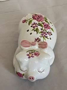 AVON POTPOURRI SLEEPING FLORAL PIG!!! 1978!!! VERY NICE!!! - Picture 1 of 5