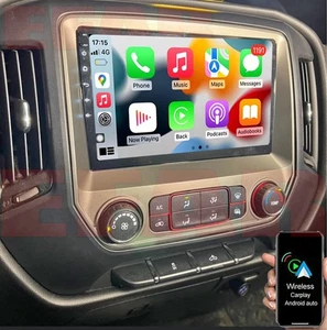 Carplay Car GPS Stereo Radio WIFI For 2014-2018 Chevrolet Silverado GMC Sierra - Picture 1 of 21