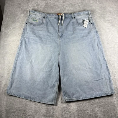 Empyre Denim Shorts Mens 46 Blue Unwind Ultra Wide Baggy Loose Jorts Y2K Skater - Image 1 of 4