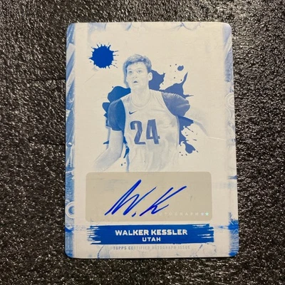 🔥 2024 Topps Motif Basketball Walker Kessler Auto 1/1 Printing plate 🔥 - Image 1 of 4