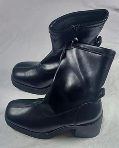 SM New York Khloe Black Boots Women's Size 7.5 New (Y) - Picture 1 of 5