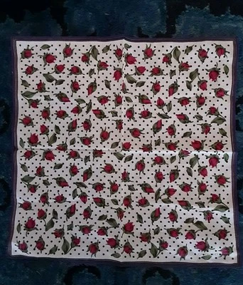 Pañuelo Givenchy Floral Rosa Lunares Bufanda Foto 1 de 3