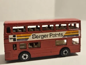 Matchbox Lesney #17 Londoner Barger Paints superveloce autobus a due piani - Foto 1 di 5