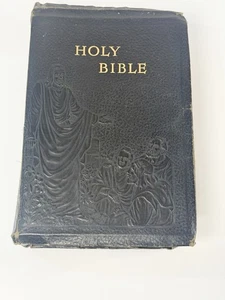 1941 The Illuminated Holy Bible Good Samaritan Edition Black Indexed Leather - Bild 1 von 13