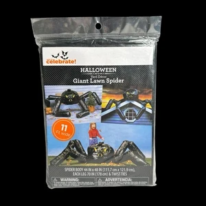 Halloween Giant Lawn Spider - Yard Decor - 11 Ft Wide - Ships Fast - Picture 1 of 4
