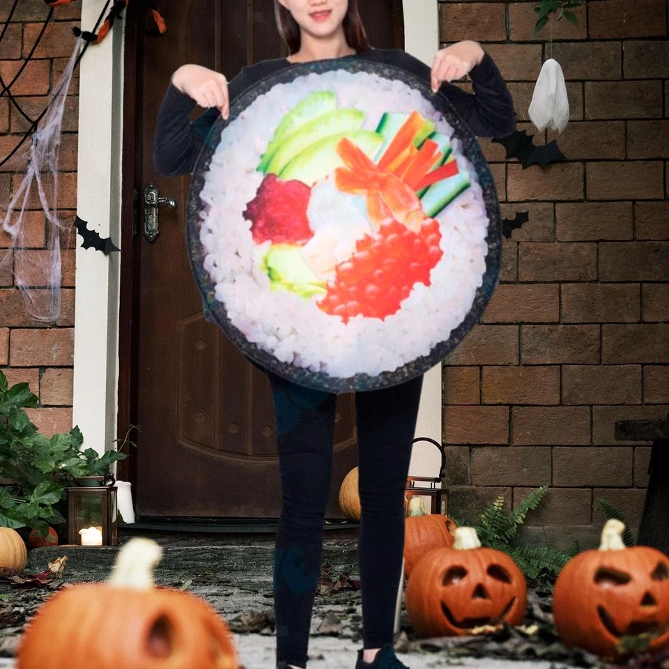Rollo de sushi Halloween Disfraz Decoración Cómodo Dibujos Animados Creativos Juegos con disfraces para Foto 1 de 1