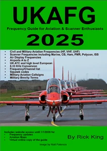 UKAFG UK Airband Przewodnik częstotliwości 2024 - Zdjęcie 1 z 6