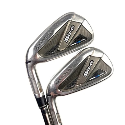 Left Handed Taylormade Sim2 Max Irons / 5-AW / Recoil ESX 460 Stiff Flex - Image 1 of 4