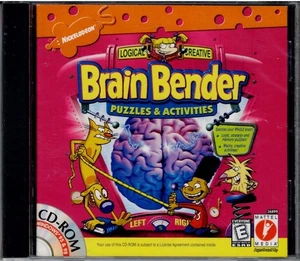 Nickelodeon Brain Bender Puzzles & Activities Pc New XP Wacky Logic Strategy 8+ - Picture 1 of 2