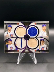 2024 Topps Museum Collection Primary Pieces Quad Relic /15 Chicago Cubs - Bild 1 von 2
