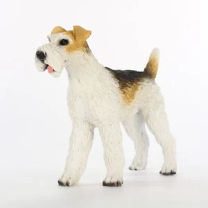 Wirehair Fox Terrier Figurine Hand Painted Collectible Statue - Picture 1 of 1
