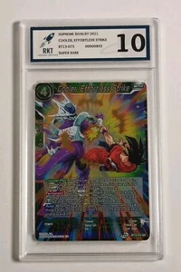 Cooler Effortless Strike Dragon Ball Super RKT 10 Graded Card Foil BT13-073 SR - Bild 1 von 8