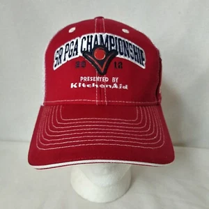 SR PGA Championship 2018 Hat Fitted S/M Red White Mesh Back Harbor Shores - Picture 1 of 13