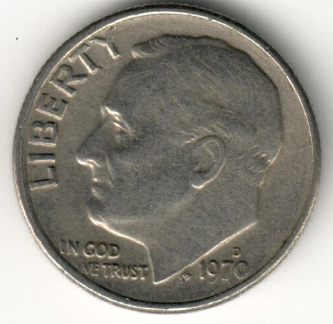 USA - 1970D - Roosevelt Dime - #7101 Cover