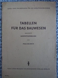 Lehrbuch "Tabellen Für Das Bauweisen" - Bild 1 von 4