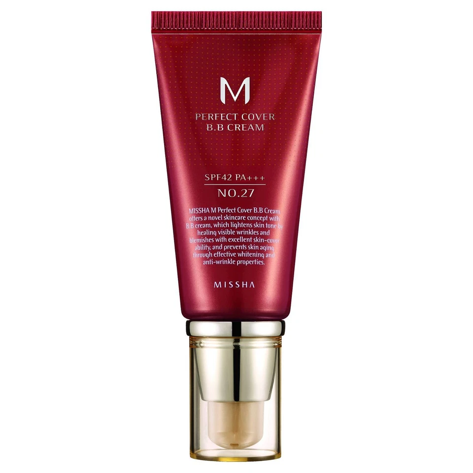 Missha M Perfect Cover SPF42 PA+++ (No. 27) Honey Beige BB Cream - 50ml
