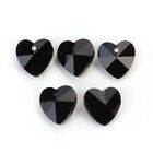 10 pièces 14 mm bricolage trouver des charmes de cœur artisanat pendentifs en verre fabrication de bijoux cristal