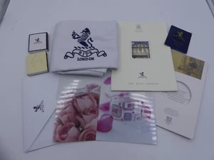 The Ritz London Hotel Matchbox, Envelopes, Laundry Bag & Unused Matches - Picture 1 of 7
