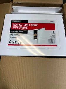 Everbilt APD69 6 in x 9 in Wall/Ceiling Access Panel Door Plastic w/Frame (9-PK) - Picture 1 of 4